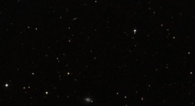 A black sky full of stars.